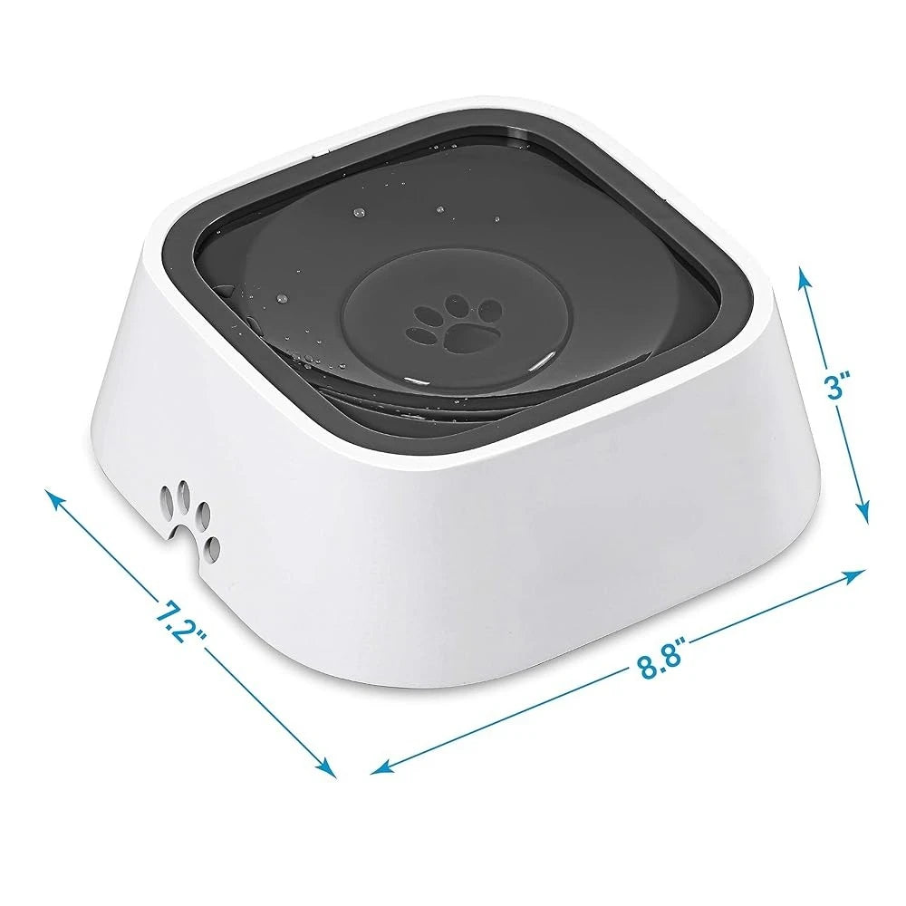 No-Spill Dog Water Bowl, Anti-Splash Pet Slow Drinking Water Feeder, Spill Proof Travel Bowls for Large Medium Small Dogs