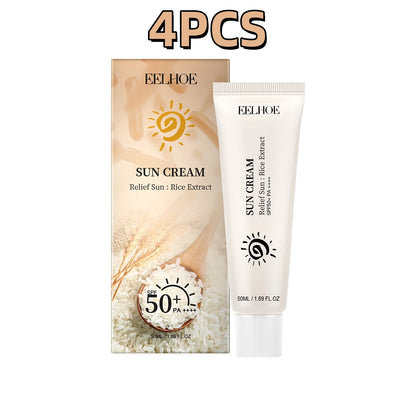 Sunscreen Spf 50+ Uv Shield Reduce Dryness Sunburn Repair Firming Skin Refreshing Oil Control Hydrate Brighten Sun Block Cream