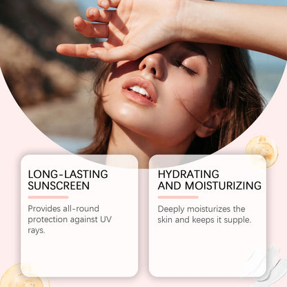 Oceaura Body Sunscreen Spray Lasting Prevent UV Refreshing Moisturizing Non-greasy Reduce Redness Sweatproof Sunscreen Spray