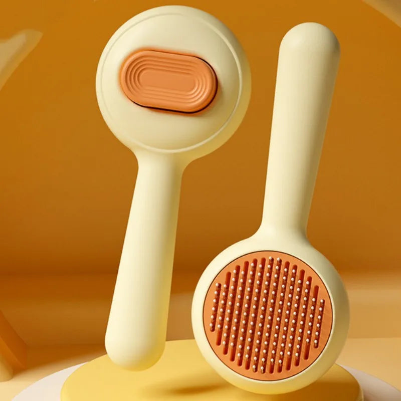 Cat Brush Self-cleaning Cat Brush Pet Hair Remover One Click Combs for Cats Hair Cleaning Pet Grooming Massage Dog Comb Brushes