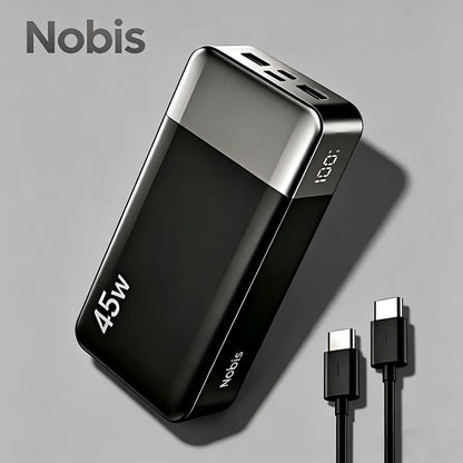 Nobis 20000mAh PD45W Fast Charging Power Bank, 4-Port 2C2A USB C Battery Pack Compatible with iPhone Samsung iPad Switch Laptop,