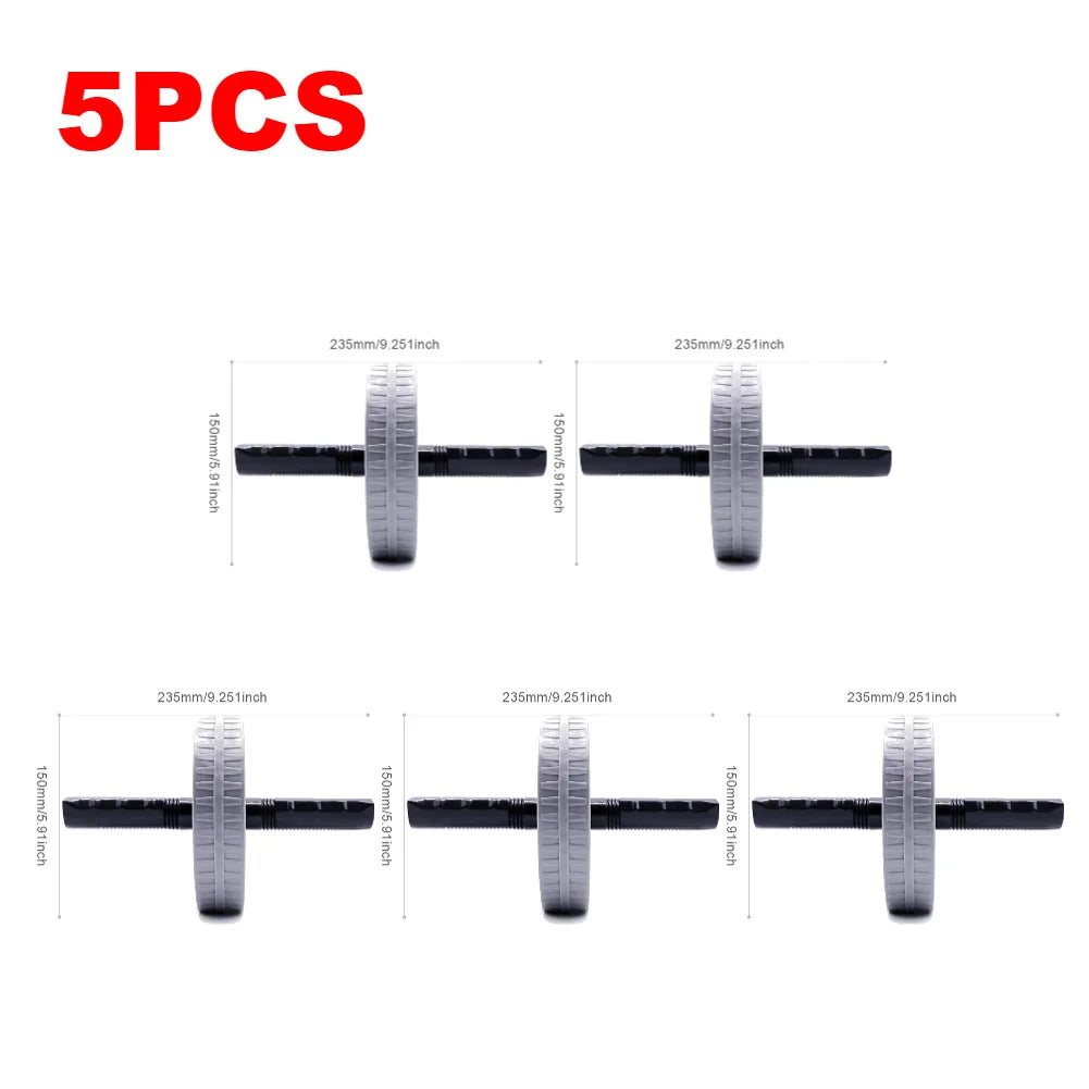 1-5PCS Workout AB Roller No Noise Abdominal Trainer Non-slip Abdominal Roller Strengthen Muscle Exercise Equipment For Home Gym