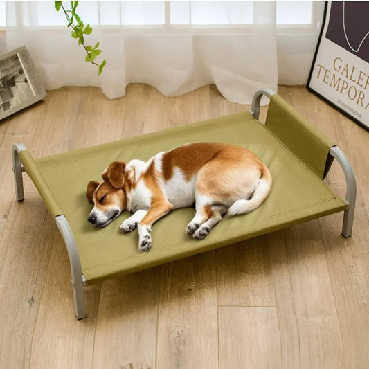 Cooling Elevated Dog Beds Moisture-proof Summer Pet Bed Detachable Washable Dogs Mattress Easy Assembly Heavy Duty Padded Cot