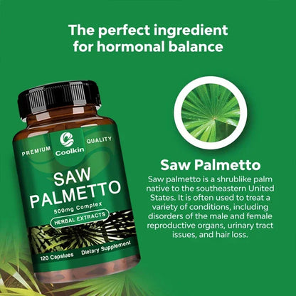Saw Palmetto - Urinary Health, DHT Blocker and Prostate Support Supplement, Prevents Hair Loss