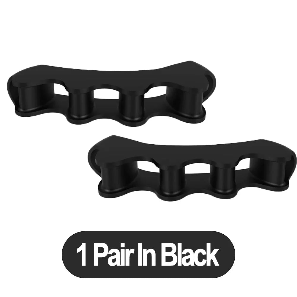 1 Pair Silicone Toe Separator Bunion Corrector Hammer Toe Corrector Soft Silicone Material for Toe Separation Foot Care Tool