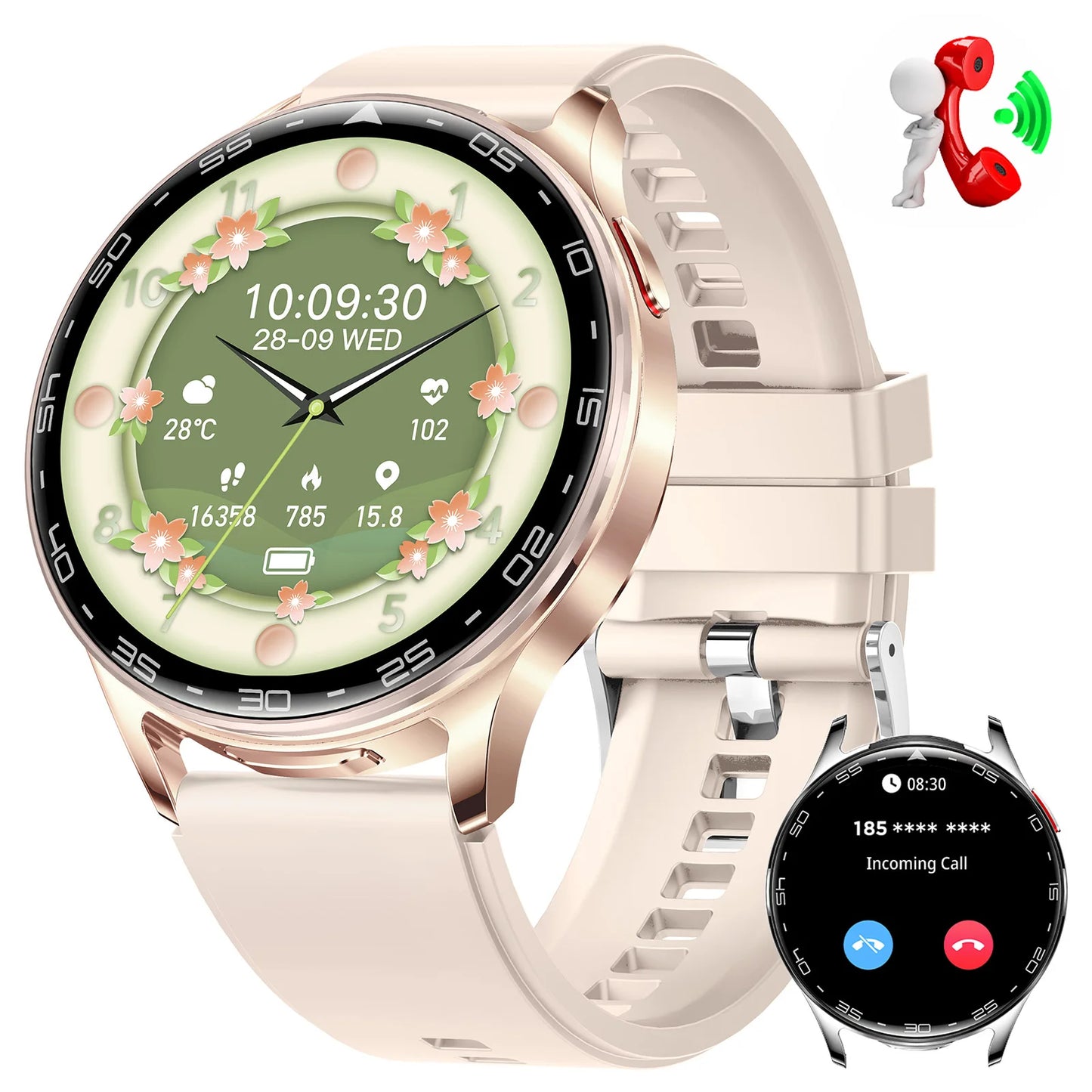 EIGIIS Smart Watch with Earbuds Bluetooth Call 2 in 1 Outdoor Smartwatch IP67 Waterproof Fitness Tracker with Heart Rate Monitor