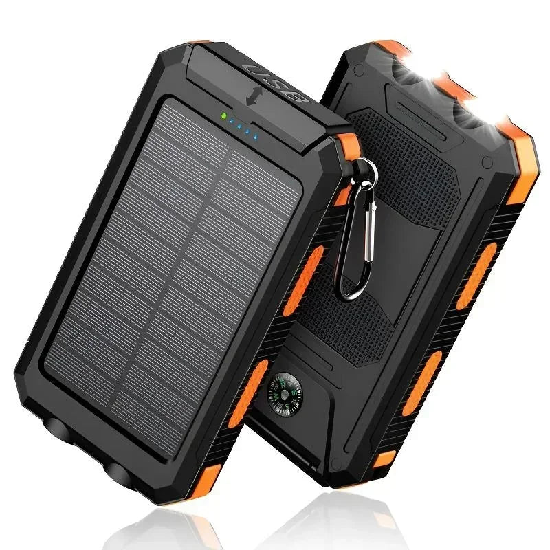 4-in-1 Solar Charger 10000mAh: Charge+Light Outdoor Lovers' Essential Gear