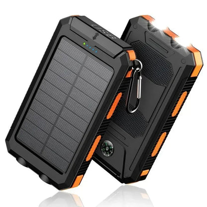 4-in-1 Solar Charger 10000mAh: Charge+Light Outdoor Lovers' Essential Gear