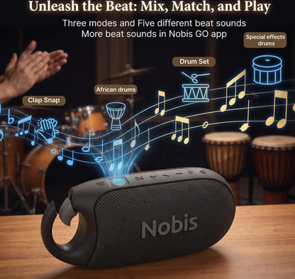 IP68 Waterproof Bluetooth Speaker, 8W Loud Stereo Sound 24H Playtime TWS Portable Wireless Speaker with Touch Control Beat Effec