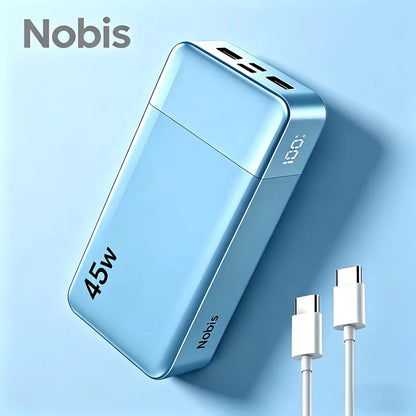 Nobis 20000mAh PD45W Fast Charging Power Bank, 4-Port 2C2A USB C Battery Pack Compatible with iPhone Samsung iPad Switch Laptop,