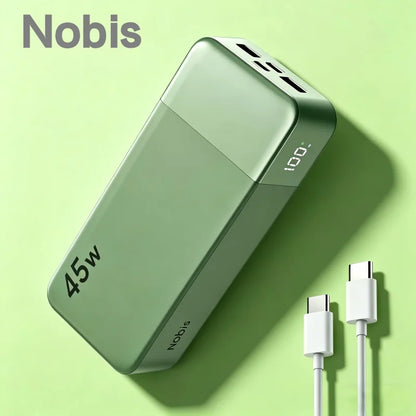 Nobis 20000mAh PD45W Fast Charging Power Bank, 4-Port 2C2A USB C Battery Pack Compatible with iPhone Samsung iPad Switch Laptop,