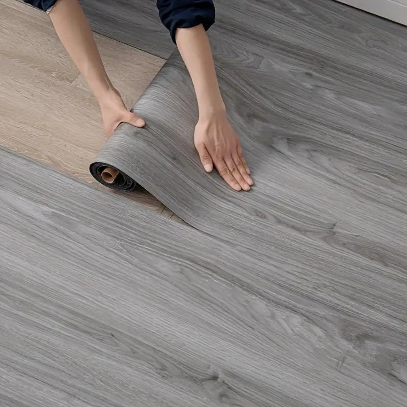 40CM Self adhesive Wall Sticker Wood Grain Floor Sticker Durable and thickened Anti fouling Wall Decoration Bedroom Kitchen