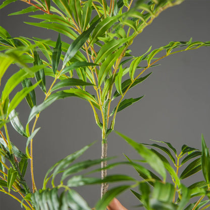 78-140cm Large Artificial Nandina Plants Plastic Palm Tree Fake Green Bamboo Leaves Tall Tropical  Tree For Home Office Decor