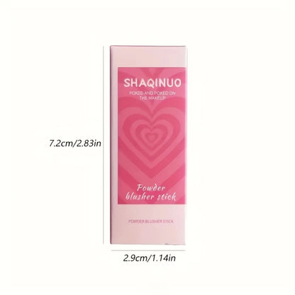 3PCS Blush Stick Set - Includes Brush, Multi-functional Matte Highlighting Blush Cream, Long-lasting, Non-greasy and Waterproof,
