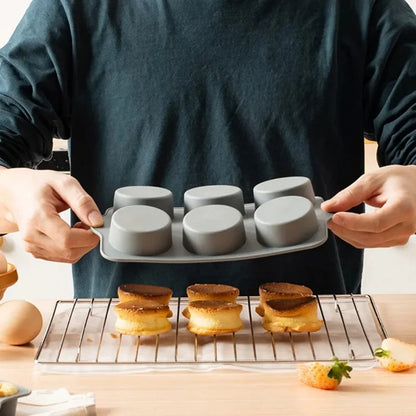 Silicone Cake Mold Pan 6/12 Cup Baking Tray Non-Stick Muffin Mold Cupcake Baking for Cakes Biscuit DIY Cake Kitchen Accessories