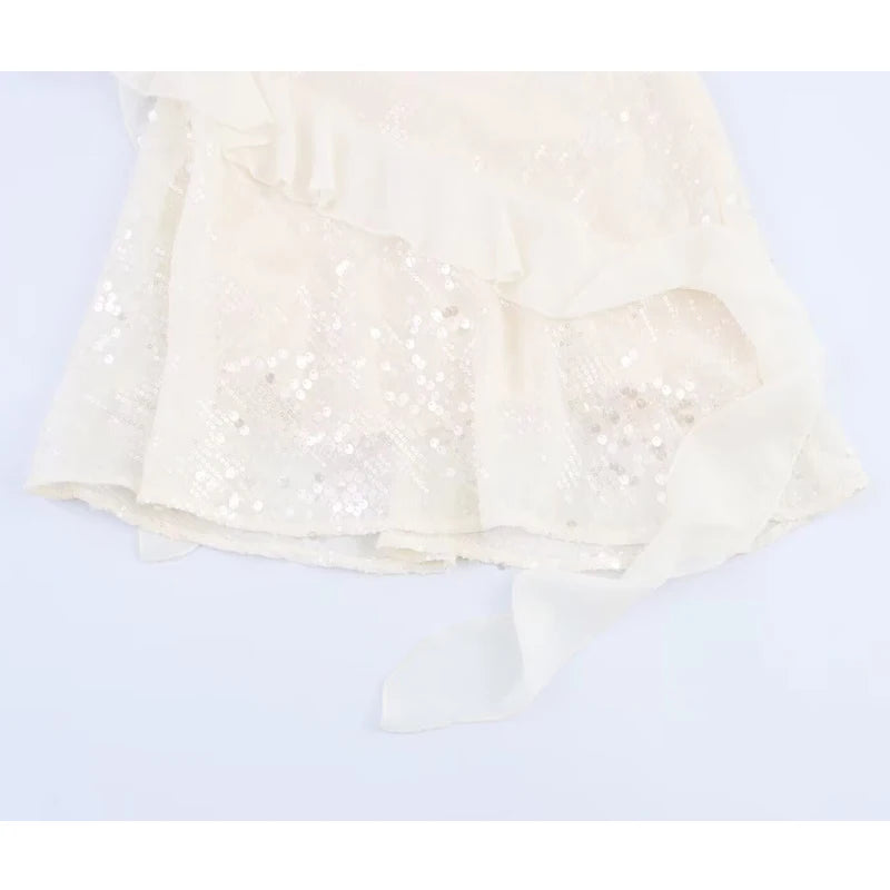 2026 Sequin Mini Dress Woman Sexy Slip Party Dresses for Women Summer Backless Women's Dress Straps Beach Short Dresses