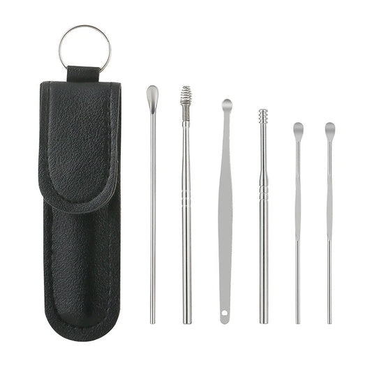 Professional Ear Cleaner Set Ear Wax Pickers Spoon Curette Ear Care Cleaning Tool Kit