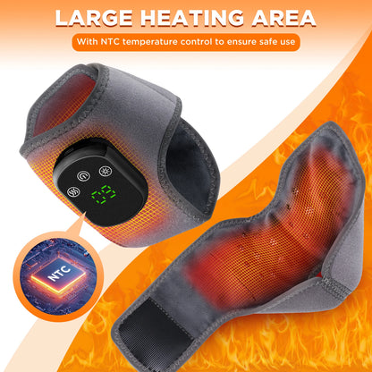 Electric Heating Foot Massage Vibration Relaxation Ankle Massager Hot Compress Ankle Brace Joint Sprain Support Ankle Protection