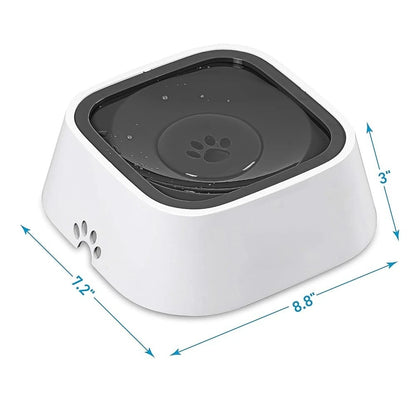 No-Spill Dog Water Bowl, Anti-Splash Pet Slow Drinking Water Feeder, Spill Proof Travel Bowls for Large Medium Small Dogs