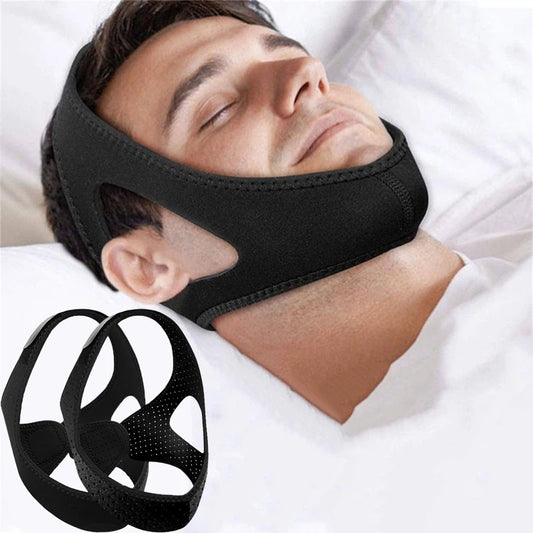 1PcAnti Snore Belt Stop Snoring Chin Strap Woman Man Night Sleeping Support Aid Tools Snoring Protection Jaw Bandage Health Care
