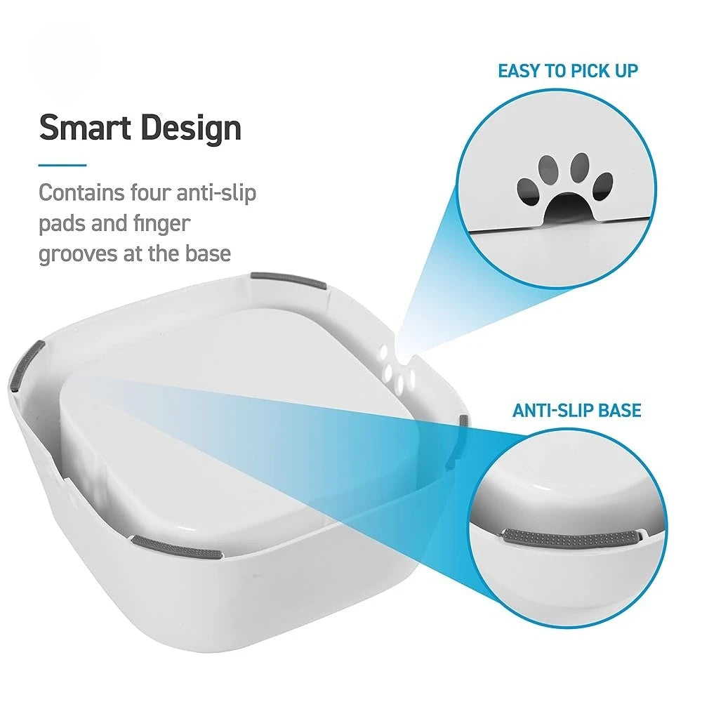 No-Spill Dog Water Bowl, Anti-Splash Pet Slow Drinking Water Feeder, Spill Proof Travel Bowls for Large Medium Small Dogs