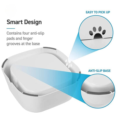 No-Spill Dog Water Bowl, Anti-Splash Pet Slow Drinking Water Feeder, Spill Proof Travel Bowls for Large Medium Small Dogs