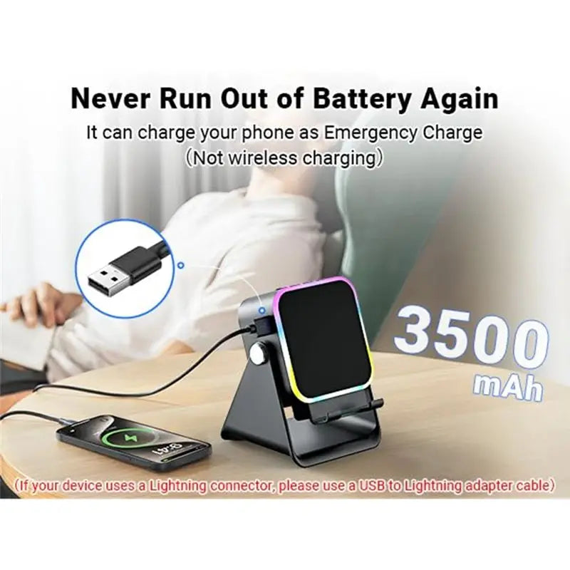 A25P Bluetooth Audio 5 In 1 Wireless Induction Speaker With Phone Stand, Perfect Birthday Gift For Men Women