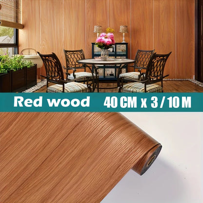 40CM Self adhesive Wall Sticker Wood Grain Floor Sticker Durable and thickened Anti fouling Wall Decoration Bedroom Kitchen
